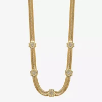 Monet Jewelry Gold Tone Womens Inch Collar Necklace