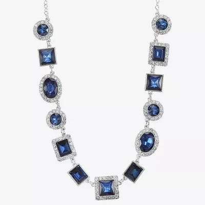 Monet Jewelry Halo Womens 17 Inch Collar Necklace