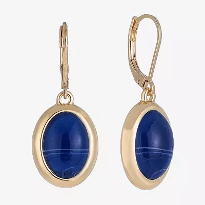 Monet Jewelry Gold Tone Womens Oval Drop Earrings