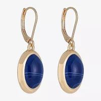 Monet Jewelry Gold Tone Womens Oval Drop Earrings