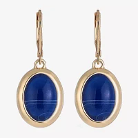 Monet Jewelry Gold Tone Womens Oval Drop Earrings
