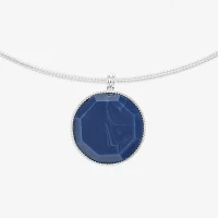 Liz Claiborne Circle Womens 18 Inch Pendant Necklace