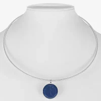 Liz Claiborne Circle Womens 18 Inch Pendant Necklace