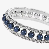 Monet Jewelry Simulated Pearl Round Stretch Bracelet