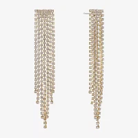 Monet Jewelry Timeless Gold Tone Womens Glass Hypoallergenic Chandelier Earrings