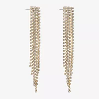 Monet Jewelry Timeless Gold Tone Womens Glass Hypoallergenic Chandelier Earrings