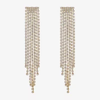 Monet Jewelry Timeless Gold Tone Womens Glass Hypoallergenic Chandelier Earrings