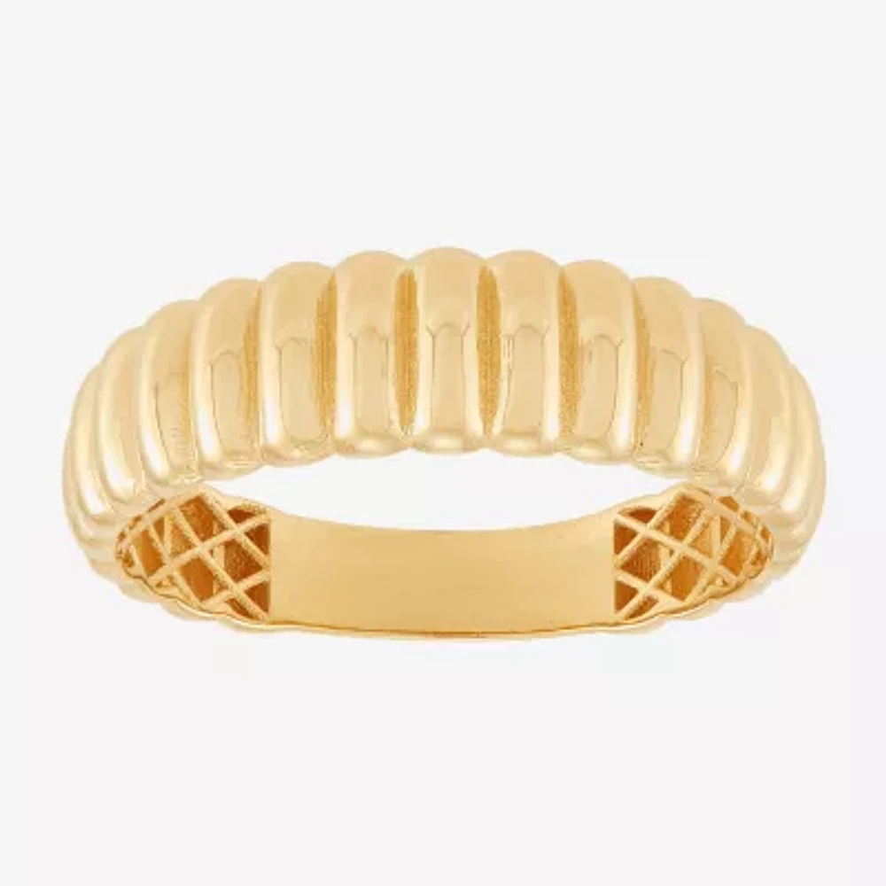 Womens 6MM 14K Gold Round Band
