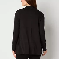 Liz Claiborne Womens Long Sleeve Open Front Cardigan