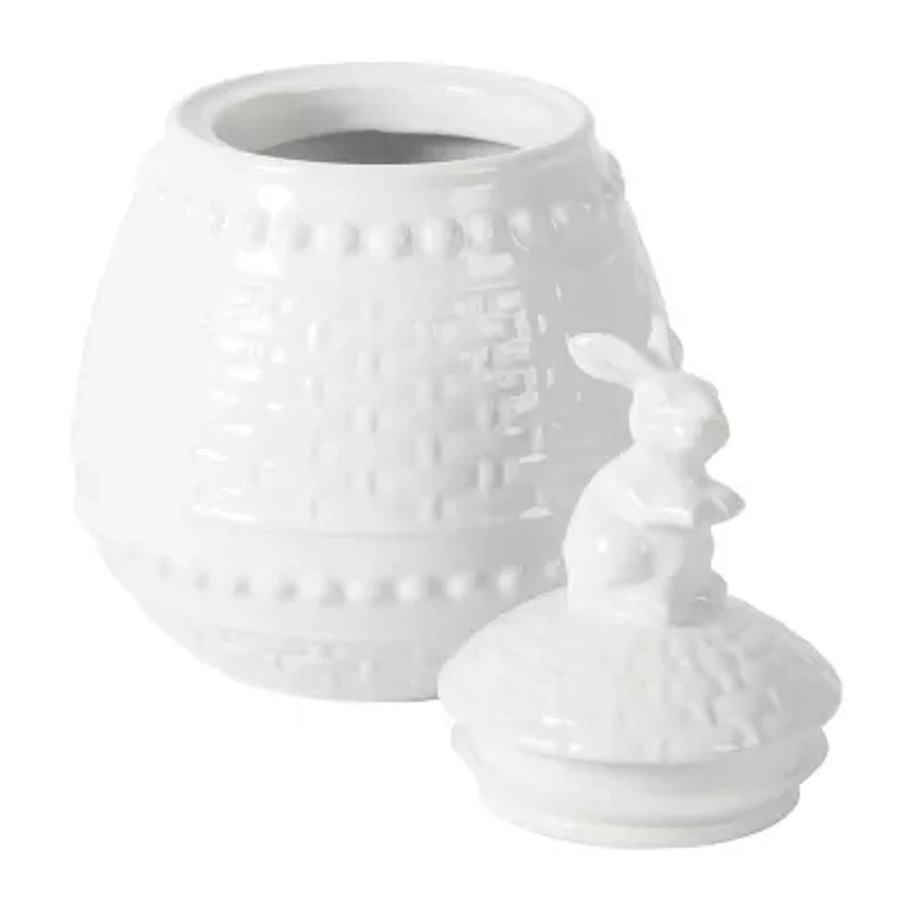 Martha Stewart Bunny Stoneware Treat Jar