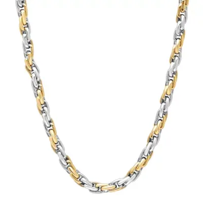 Stainless Steel Inch Solid Link Chain Necklace