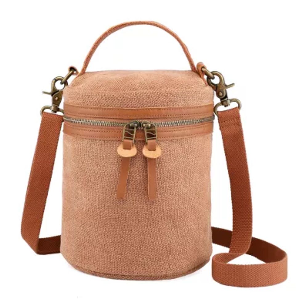 TSD Brand Pine Hill Bucket Messenger Bag