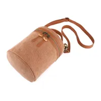 TSD Brand Pine Hill Bucket Messenger Bag