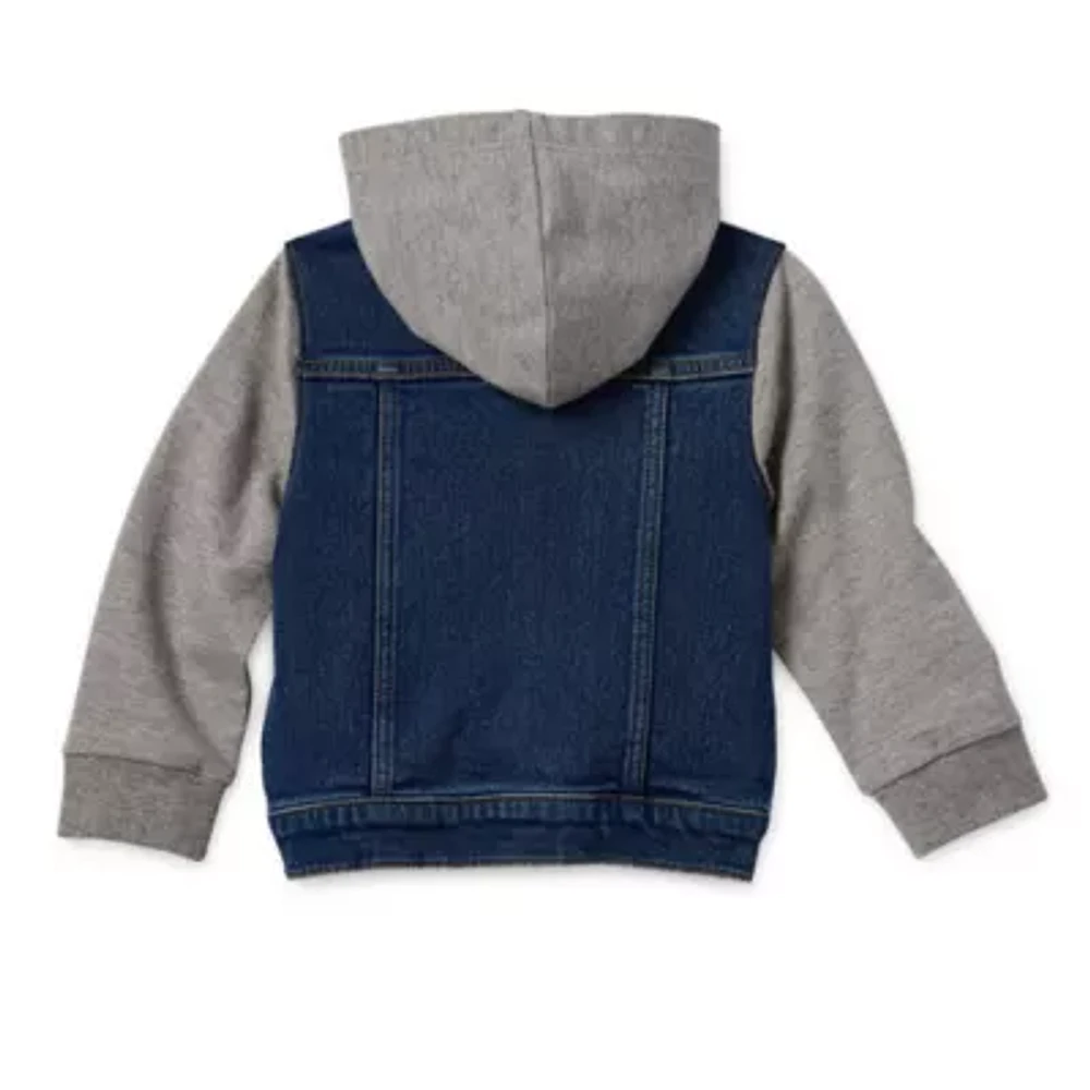 Okie Dokie Toddler & Little Boys Hooded Midweight Shirt Jacket