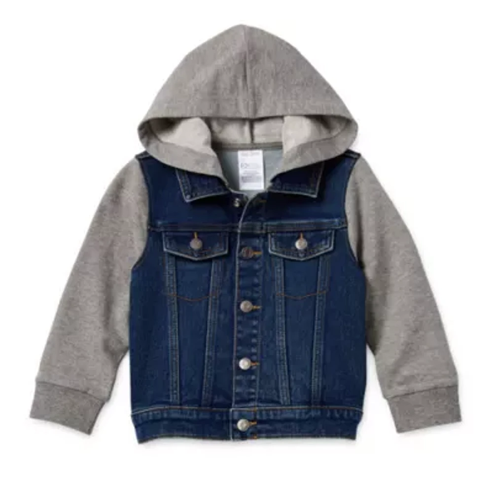 Okie Dokie Toddler & Little Boys Hooded Midweight Shirt Jacket