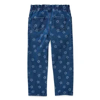 Okie Dokie Toddler & Little Girls Stretch Fabric Straight Leg Jean