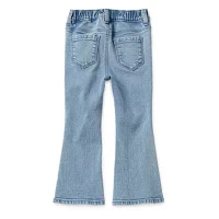 Okie Dokie Toddler & Little Girls Adjustable Waist Flare Leg Jean