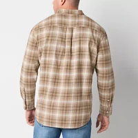 Arizona Big and Tall Mens Regular Fit Long Sleeve Flannel Shirt