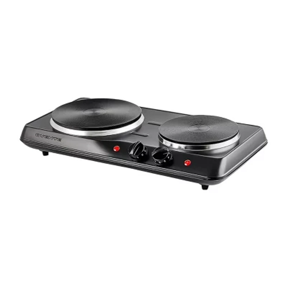 Ovente Cast Iron Double Electric Burner