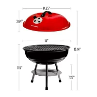 Ovente 14 In Bbq Charcoal Electric Grill