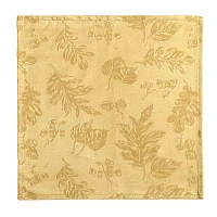 Elrene Home Fashions Elegant Woven Leaves Set 8-pc. Napkins