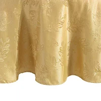 Elrene Home Fashions Elegant Woven Leaves Tablecloths