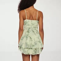 B. Smart Womens Sleeveless Floral Fit + Flare Dress Juniors