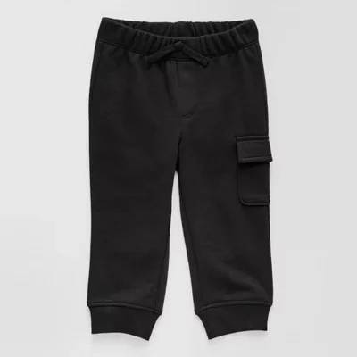 Okie Dokie Baby Boys Cuffed Knit Jogger Pant