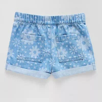 Okie Dokie Toddler Girls Adaptive Denim Short