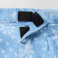 Okie Dokie Toddler Girls Adaptive Denim Short