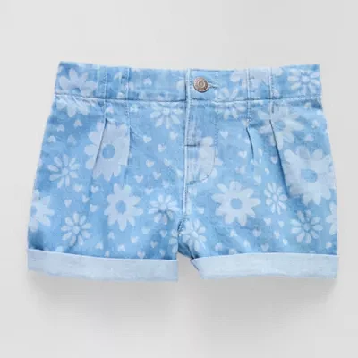 Okie Dokie Toddler Girls Adaptive Denim Short