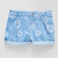 Okie Dokie Toddler Girls Adaptive Denim Short