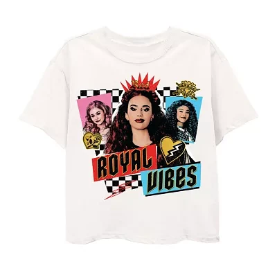Little & Big Girls Round Neck Short Sleeve Descendants Graphic T-Shirt