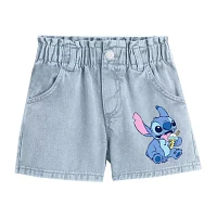 Disney Collection Little & Big Girls Lilo Stitch Denim Short