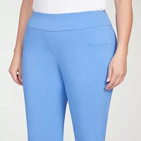 Hearts Of Palm Womens Mid Rise Plus Capri Pants