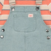 Little Lad Baby Boys 2-pc. Shortall Set