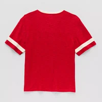 Thereabouts Little & Big Boys V Neck Short Sleeve Graphic T-Shirt