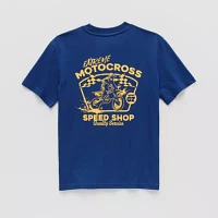 Thereabouts Little & Big Boys Oversized Crew Neck Short Sleeve Graphic T-Shirt