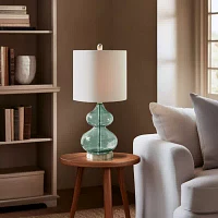 510 Design Ellipse Set of 2 Curved Glass Table Lamps