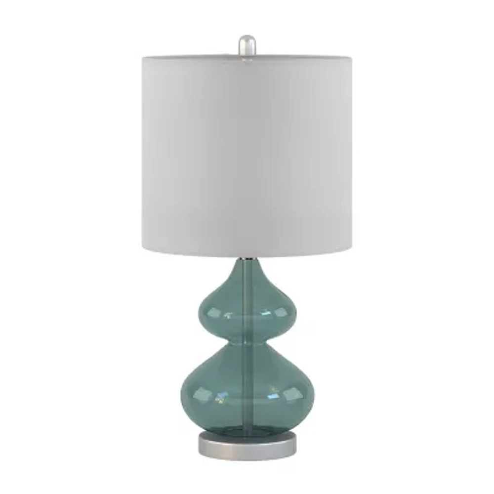 510 Design Ellipse Set of 2 Curved Glass Table Lamps
