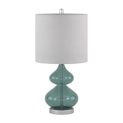 510 Design Ellipse Set of 2 Curved Glass Table Lamps