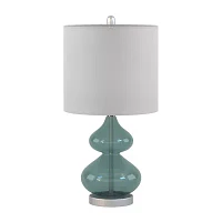 510 Design Ellipse Set of 2 Curved Glass Table Lamps