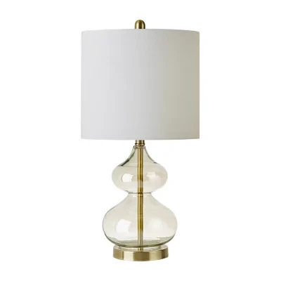 510 Design Ellipse Set of 2 Curved Glass Table Lamps