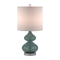 510 Design Ellipse Set of 2 Curved Glass Table Lamps