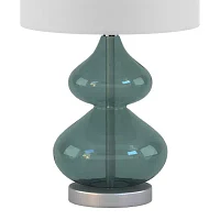 510 Design Ellipse Set of 2 Curved Glass Table Lamps
