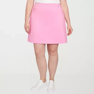 Hearts Of Palm Womens Mid Rise Skort-Plus