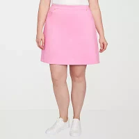 Hearts Of Palm Womens Mid Rise Skort-Plus