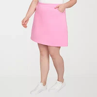 Hearts Of Palm Womens Mid Rise Skort-Plus