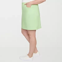 Hearts Of Palm Womens Mid Rise Skort-Plus