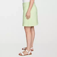Hearts Of Palm Womens Mid Rise Skort-Plus
